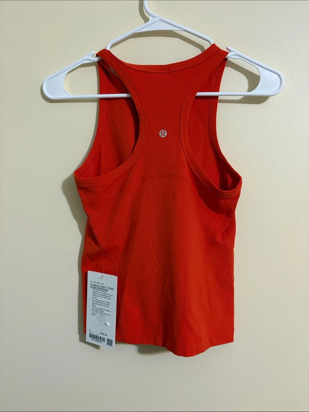 NWT Lululemon Align waist length racer back